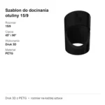 Szablon do docinania otuliny 15/9 – cięcie 45° i 90° – wzornik – zdjęcie 4