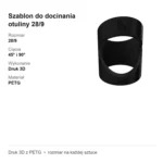 Szablon do docinania otuliny 28/9 – cięcie 45° i 90° – wzornik – zdjęcie 4