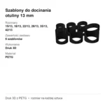 Szablony do docinania otuliny 13 mm – zestaw 6 szt. 15/13–42/13 – zdjęcie 4