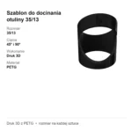 Szablon do docinania otuliny 35/13 – cięcie 45° i 90° – wzornik – zdjęcie 4