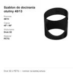 Szablon do docinania otuliny 48/13 – cięcie 45° i 90° – wzornik – zdjęcie 4