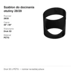 Szablon do docinania otuliny 28/20 – cięcie 45° i 90° – wzornik – zdjęcie 4