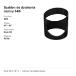 Szablon do docinania otuliny 64/9 – cięcie 45° i 90° – wzornik – zdjęcie 4