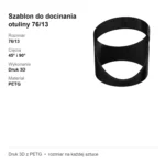 Szablon do docinania otuliny 76/13 – cięcie 45° i 90° – wzornik – zdjęcie 4