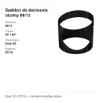Szablon do docinania otuliny 89/13 – cięcie 45° i 90° – wzornik – zdjęcie 4
