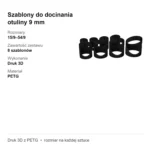 Szablony do docinania otuliny 9 mm – zestaw 8 szt. 15/9–54/9 – zdjęcie 4