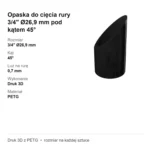 Opaska do cięcia rury 3/4" Ø26,9 mm pod kątem 45° – kolano z rur – zdjęcie 4