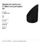 Opaska do cięcia rury 2" Ø60,3 mm pod kątem 45° – kolano z rur – zdjęcie 4