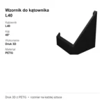 Wzornik do kątownika L40 – cięcie pod kątem 45° – rama z kątownika – zdjęcie 5