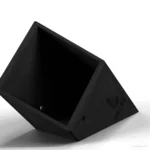 Wizualizacja 3D: wzornik w ujęciu z przodu, wytłoczony rozmiar 40×60 i małe okrągłe otwory w ściankach