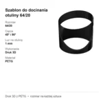 Szablon do docinania otuliny 64/20 – cięcie 45° i 90° – wzornik – zdjęcie 4