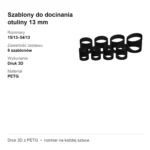 Szablony do docinania otuliny 13 mm – zestaw 8 szt. 15/13–54/13 – zdjęcie 4