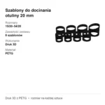 Szablony do docinania otuliny 20 mm – zestaw 8 szt. 15/20–54/20 – zdjęcie 4