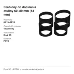 Szablony do docinania otuliny 60–89 mm (13 mm) – zestaw 4 szt. – zdjęcie 4