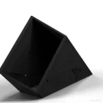 Wizualizacja 3D: wzornik w ujęciu z przodu, wytłoczony rozmiar 40×100 i małe okrągłe otwory w ściankach