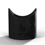 Szablon traserski do rury 1 1/2" Ø48,3 mm – rybi pysk 90° – wzornik – zdjęcie 2