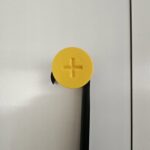 Wieszak ścienny wkręt krzyżak XXL na ubrania ręcznik LOFT warsztat żółty