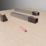 Zestaw 3 szablonów do nóg stołu pająk 80x45x50 – profil 60x60