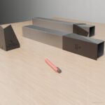 Zestaw 3 szablonów do nóg stołu pająk 180x75x72 – profil 80x80