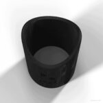 Szablon traserski do rury Ø32 mm – rybi pysk 90° – wzornik