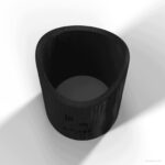 Szablon traserski do rury Ø30 mm – rybi pysk 90° – wzornik