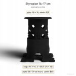Adapter puszki do dociepleń Ø60 regulowany – styropian 140–170 mm