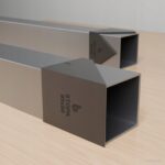 Zestaw 2 szablonów do nóg stołu pająk 70x70x72 – profil 80x80