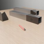 Zestaw 3 szablonów do nóg stołu pająk 150x75x72 – profil 80x80