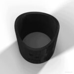 Szablon traserski do rury Ø35 mm – rybi pysk 90° – wzornik