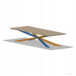 Zestaw 3 szablonów do nóg stołu pająk 320x95x69 – profil 80x80