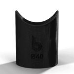 Szablon traserski do rury Ø40 mm – rybi pysk 90° – wzornik