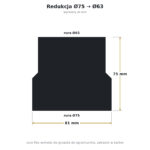 Redukcja do rekuperacji Ø75/Ø63 – złączka rur wentylacyjnych flex
