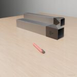 Zestaw 2 szablonów do nóg stołu pająk 70x70x72 – profil 80x80