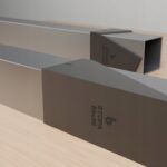 Zestaw 3 szablonów do nóg stołu pająk 180x75x72 – profil 80x80